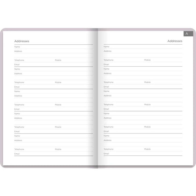 Letts of London Pastel A6 Address Book - Peach image number 1